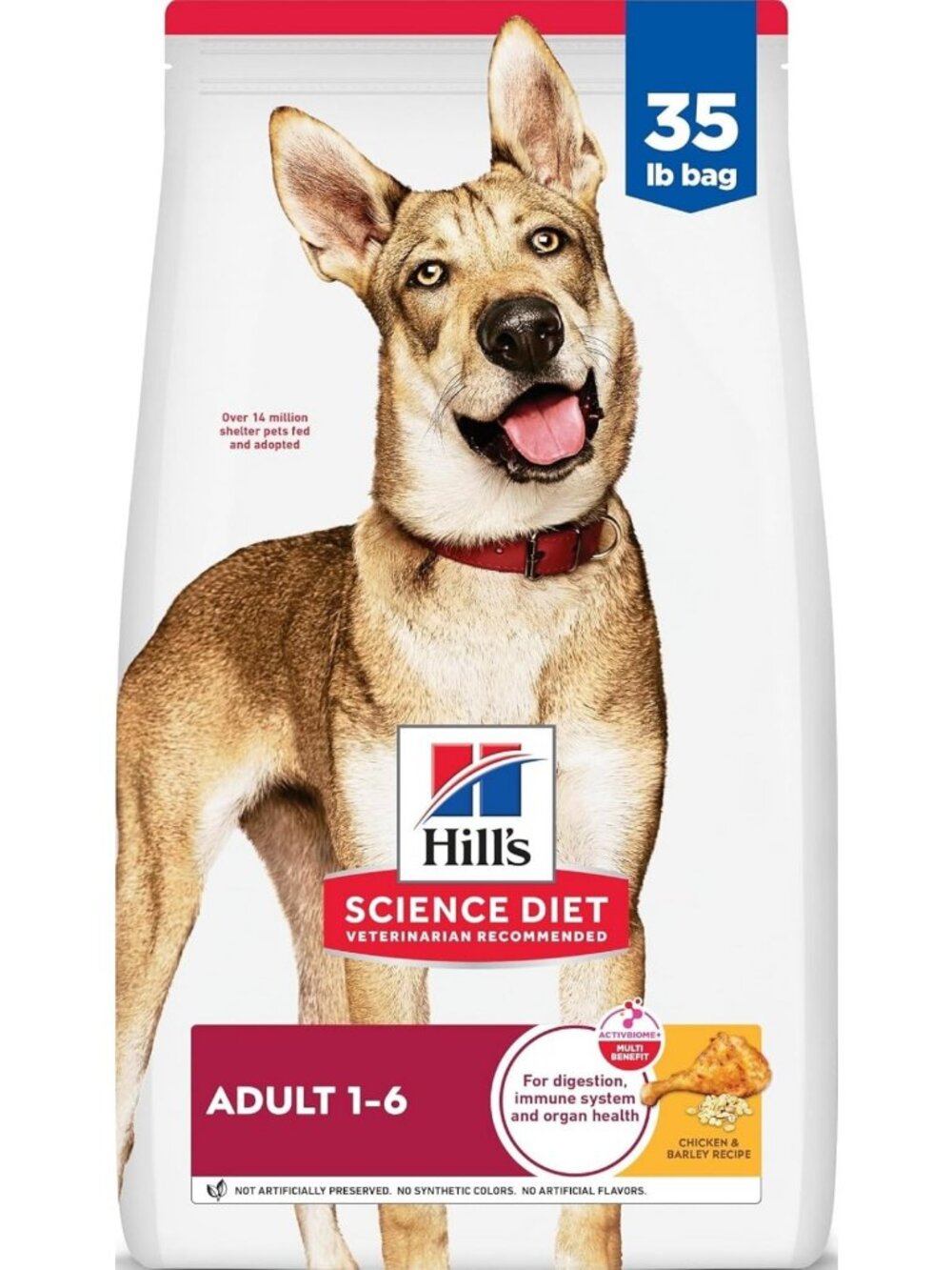 Premium Adult Dry Dog Food, Chicken & Barley, Vet Recommended, 35 lb Bag